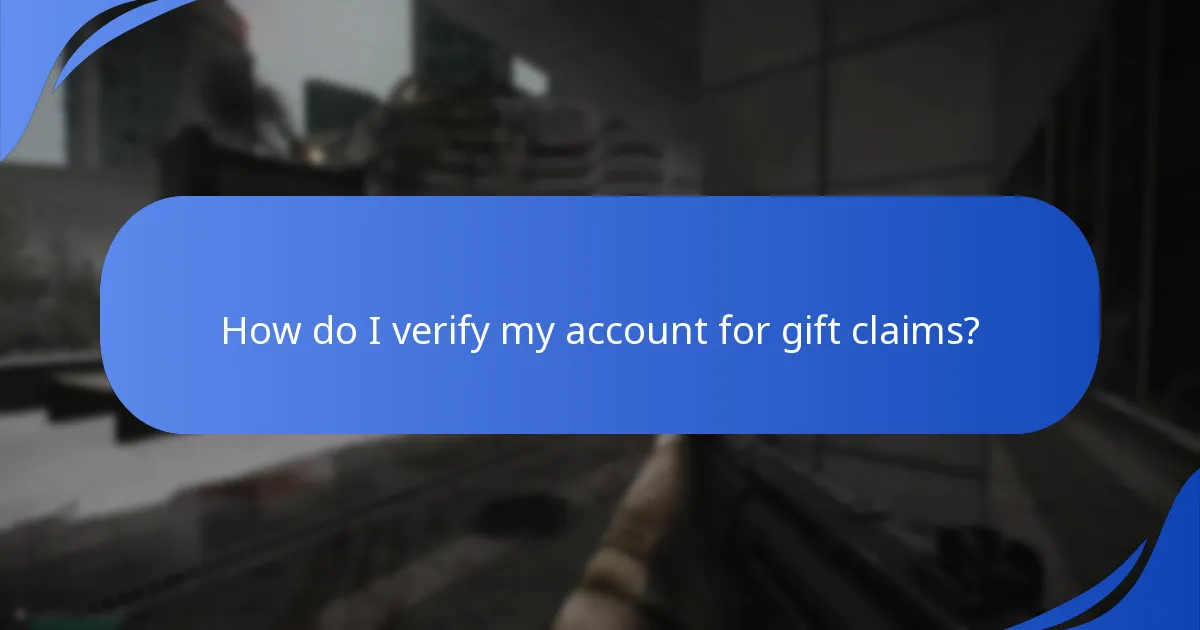 How do I link my accounts for gift claims?