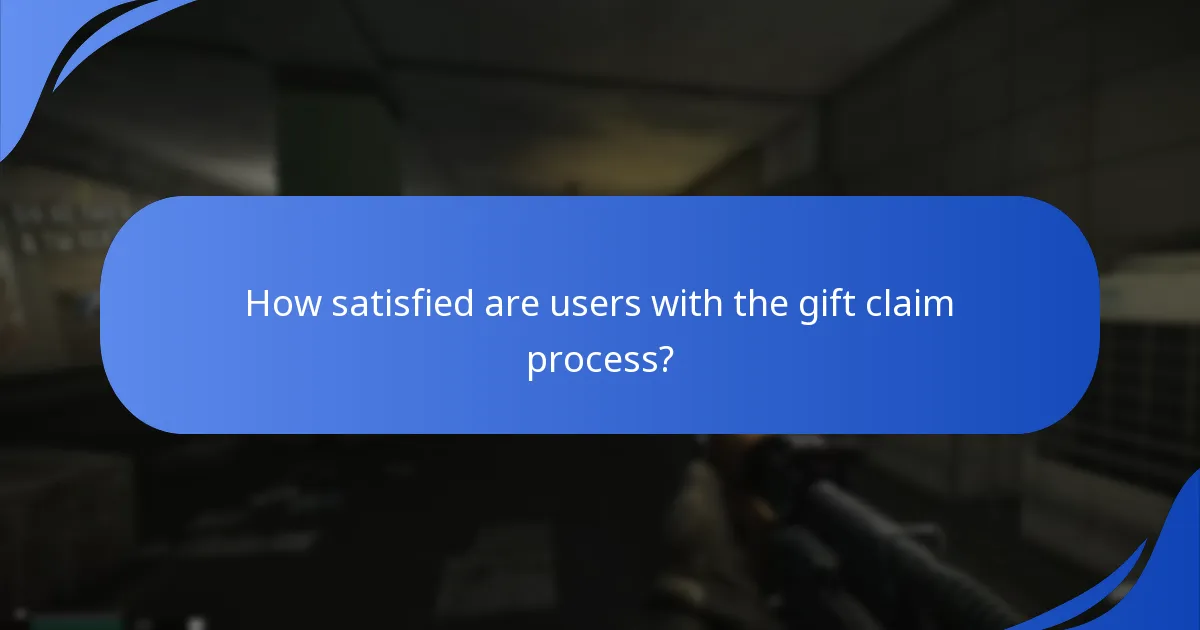 How satisfied are users with the gift claim process?