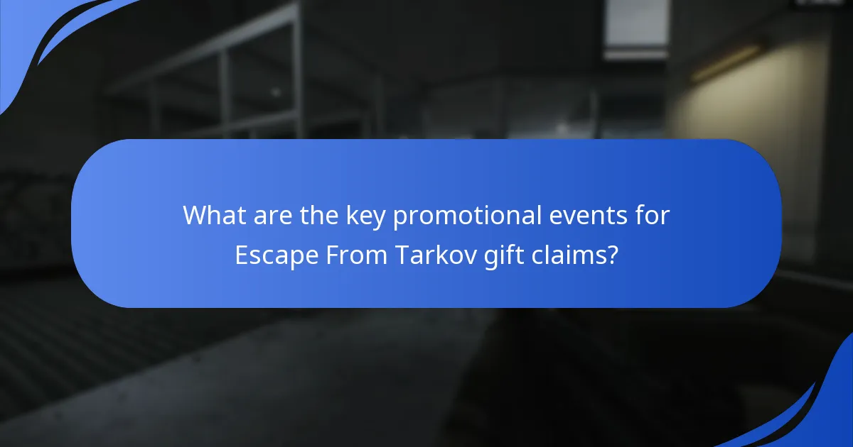 What types of gifts are available in Escape From Tarkov promotions?