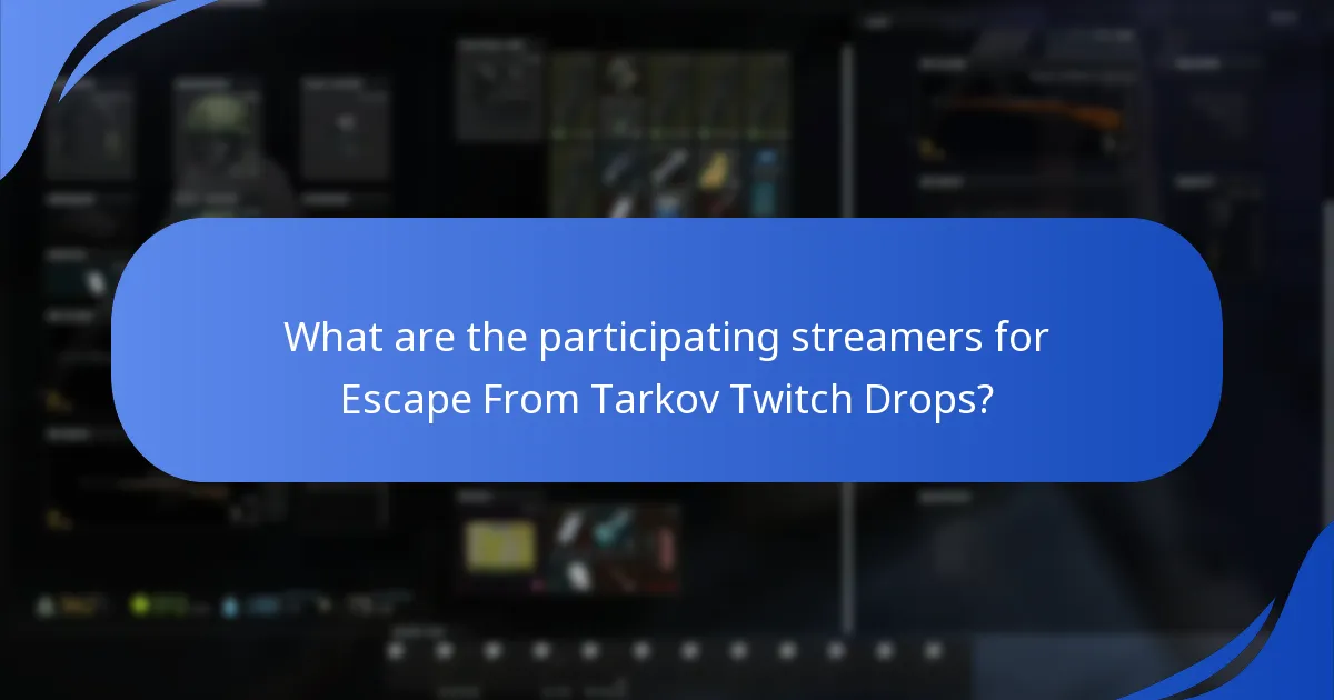 What are the common issues with Twitch Drops in Escape From Tarkov?